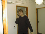 Mainman talking on his telephone (It's his mother...:-)